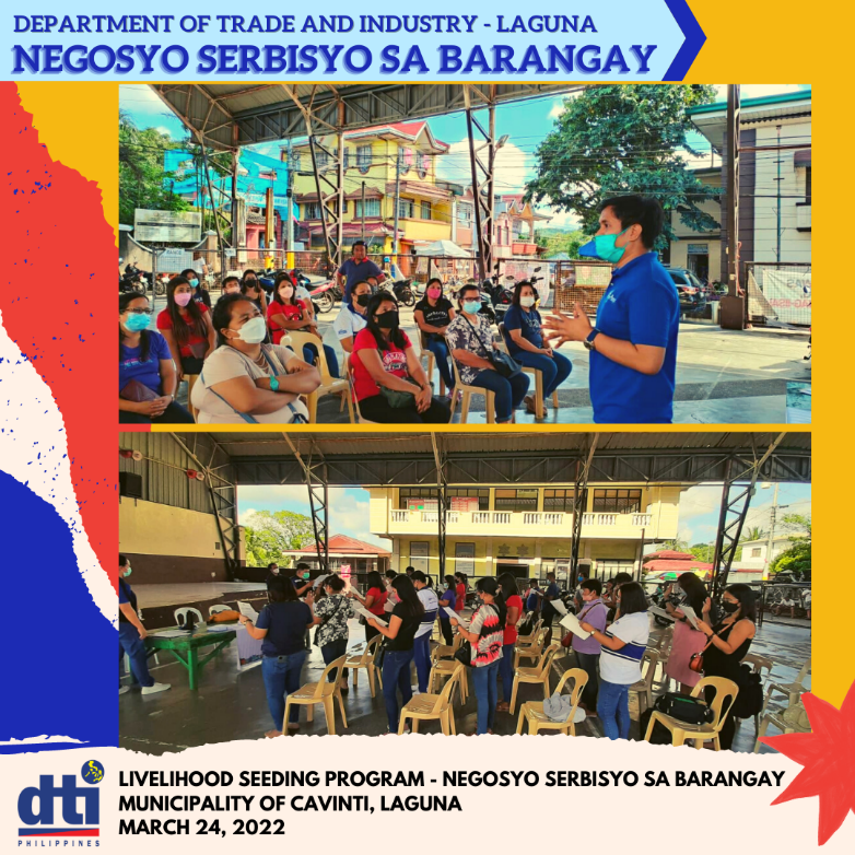 Livelihood Seeding Program - Negosyo Serbisyo sa Barangay in Cavinti, Laguna