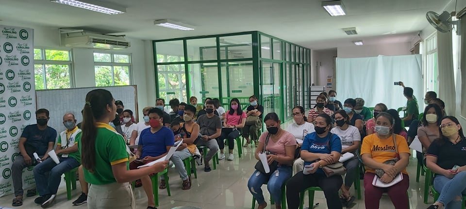 in photo: Negosyo Center Business Counselor giving lectures to LSP-NSB beneficiaries