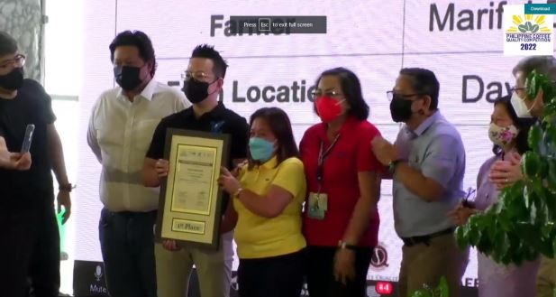 PHIIPPINE COFFEE QUALITY COMPETITION AWARDS TOP COFFEE GROWERS IN THE COUNTRY