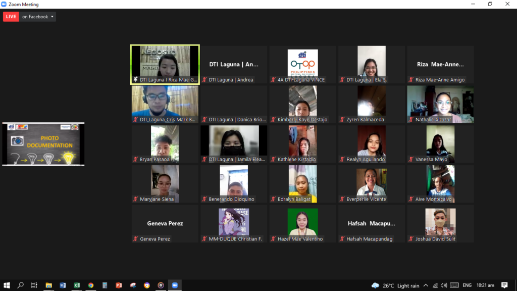 Crowd shot of the participants of the webinar