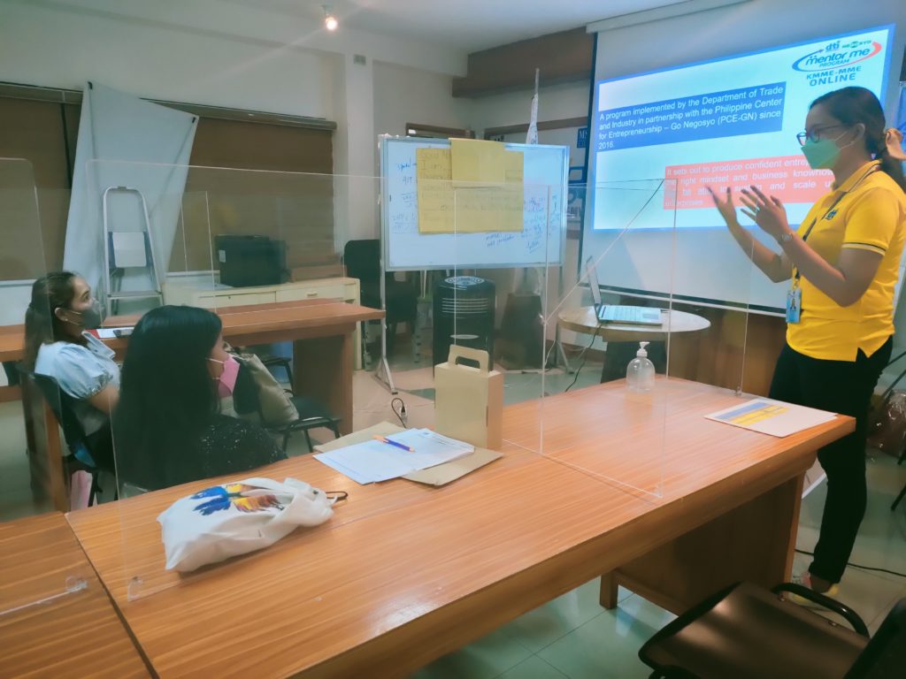 In photo: KMME Provincial Coordinator, Ms. Jaryz Eden J. Lloce welcoming the participants and giving a brief summary of the program