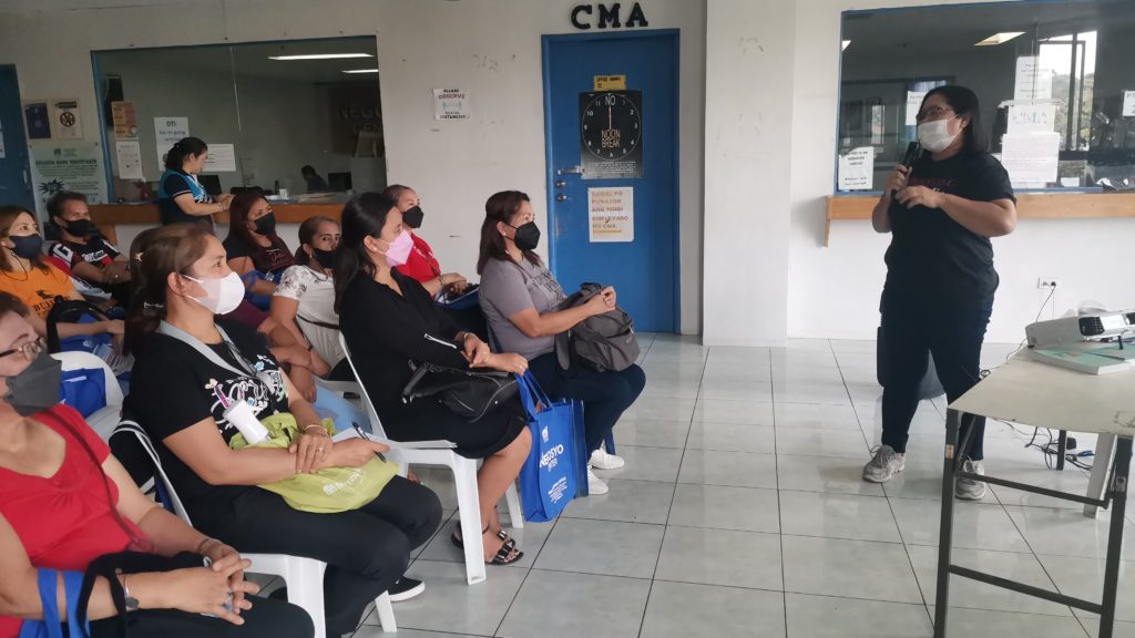 PPG Support Staff Jocelyn Ferrer orienting the participants about the PPG program