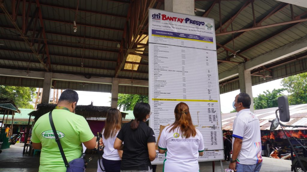 The Bantay Presyo bulletin board