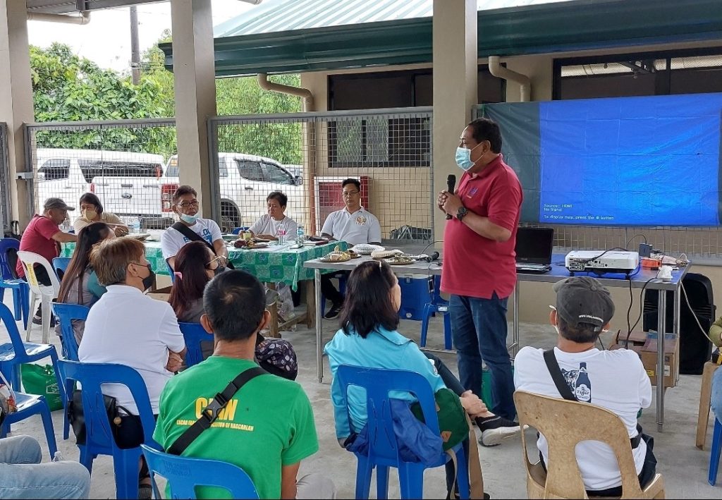 In Photo: Mr. Arnel Magpily, Senior Trade and Industry Development Specialist (STIDS) of DTI Laguna sharing the importance of cooperation among the association members