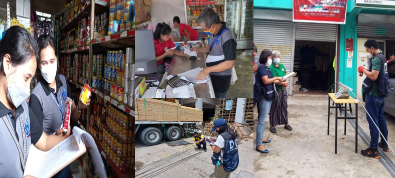 DTI-CAR conducted monitoring and enforcement activities in Various Areas of the Region