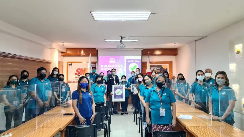 Group Photo: DILG Inspection and Certification Team together with DTI Quezon Staff