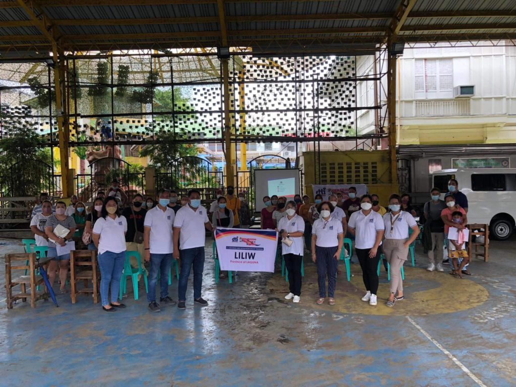Group photo: DTI Laguna together with the PPG beneficiaries in Liliw, Laguna