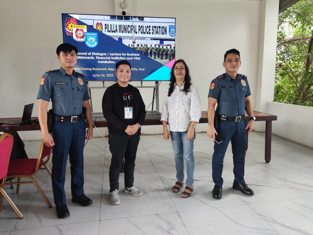 In Photo: Pililla Municipal Police together with Negosyo Center Pililla Business Counselor