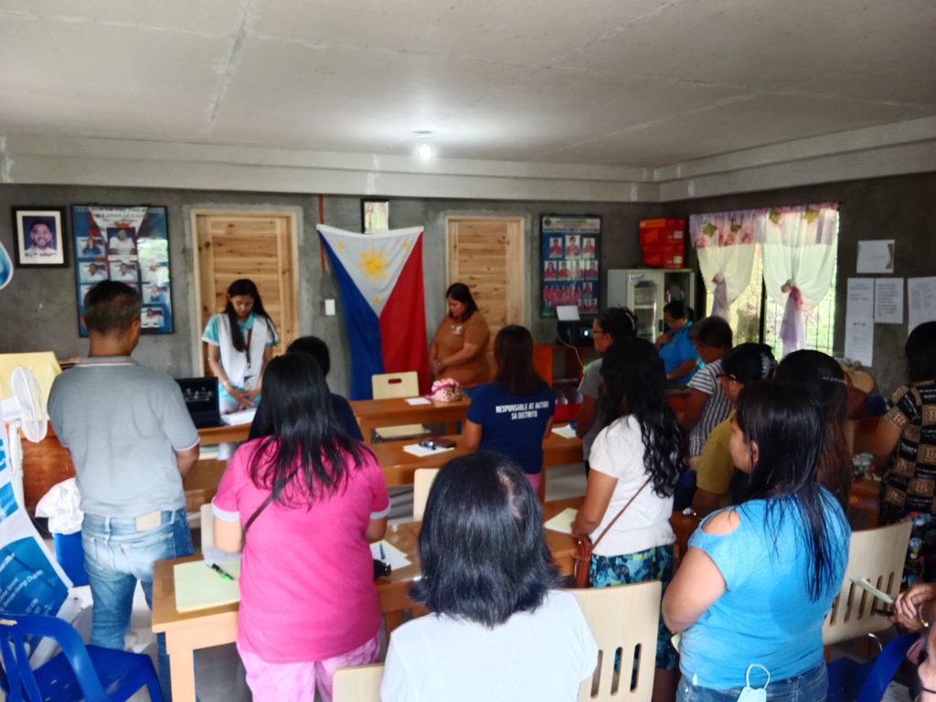 Program started with an opening prayer