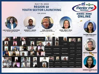 DTI-10 officially launched the first youth sector batch of the KMME-MME Online Program with 57 enrolled young entrepreneurs.