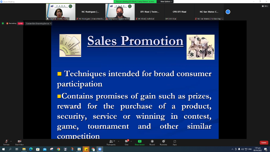 Screen capture of the attendees of CARE Webinar