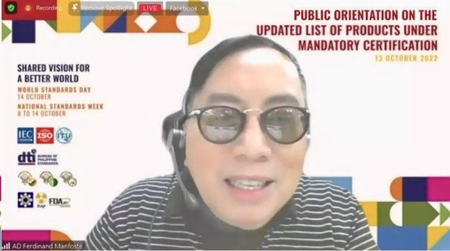 BPS Assistant Director Ferdinand Manfoste providing the opening remarks for the Public Orientation