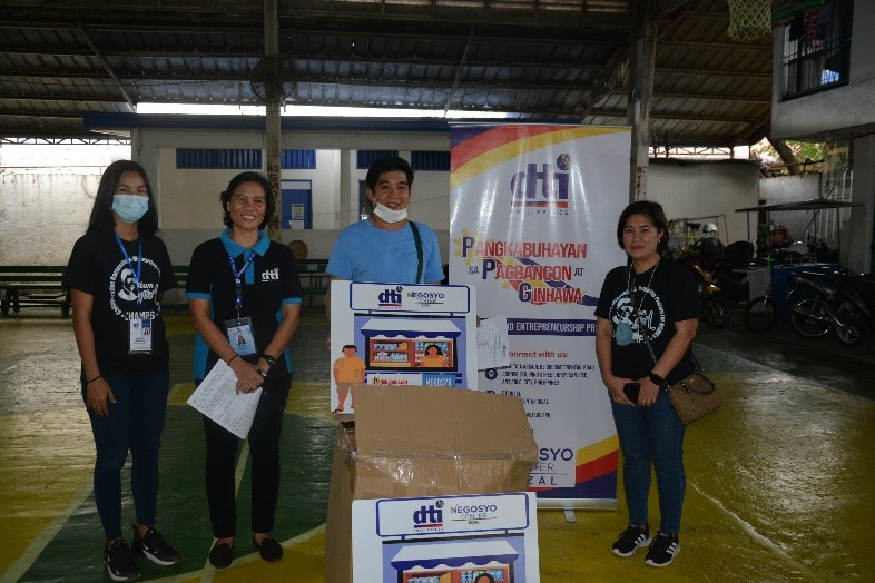 One of the Beneficiaries accepting his livelihood kit.