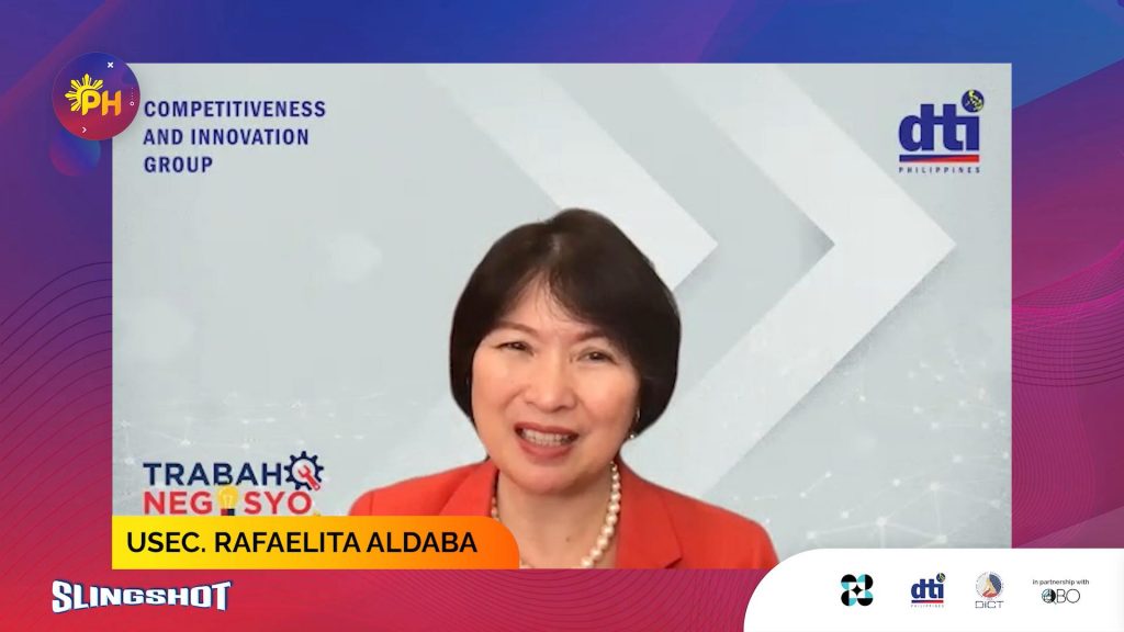 Usec. Rafaelita M. Aldaba opened the Slingshot Conference on 17 November 2022