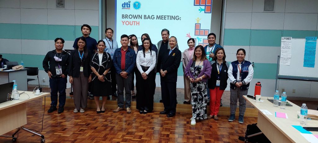 Negosyo Center–Sariaya Business Counselor Shayne B. Nocus, and Local Youth Development Office focal person Jayson A. Rivera on Brown Bag Meeting: Youth for the Development of the E-Commerce Philippines 2023–2025 Roadmap