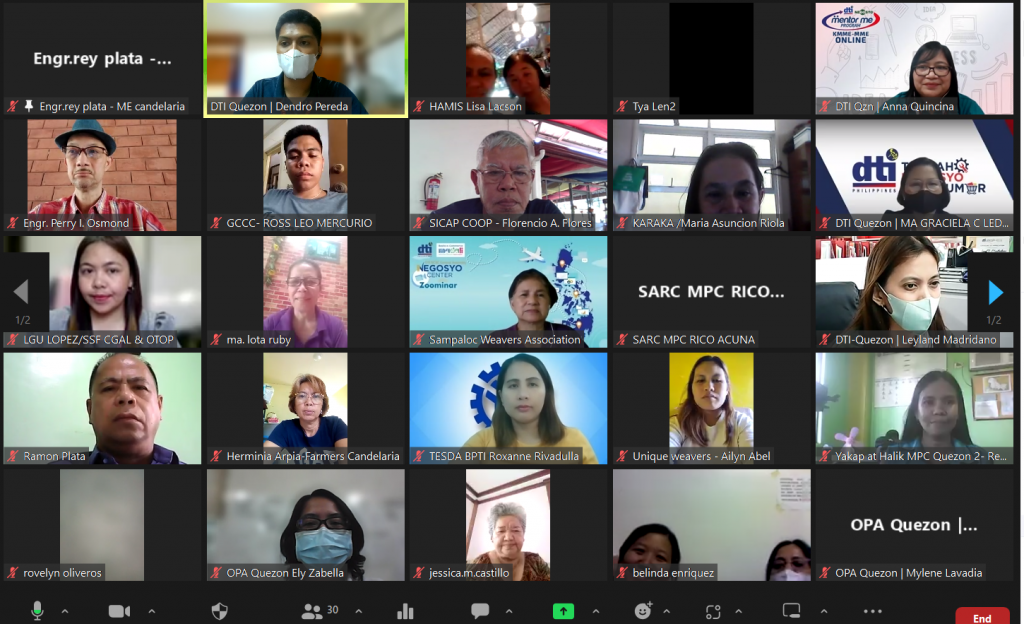 SSF Cooperators and DTI Quezon staff join the crowd shot in the SSF 2023 1st Quarterly Meeting