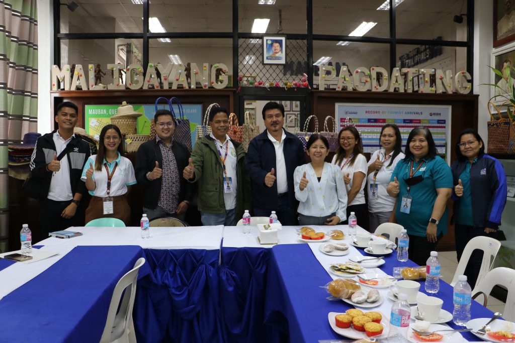 DTI Quezon led by Provincial Director Julieta L. Tadiosa and Business Development Division Chief Anna Marie V. Quincina, and Senior Trade-Industry Development Specialist Ma. Graciela C. Ledesma and SSF Support Staff Dendro M. Pereda visited the Local Government Unit (LGU) of Mauban