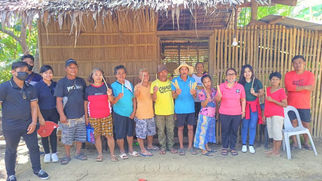 In photo: DTI Quezon-Negosyo Center Calauag and DOST Quezon, together with the San Quintin Multi-Sectoral Organization