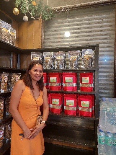 In Photo: Ms. Ella Baybay, the sole owner of Adong and Minting’s Agri Farm, situated in Maitim II East, Tagaytay City, Cavite.