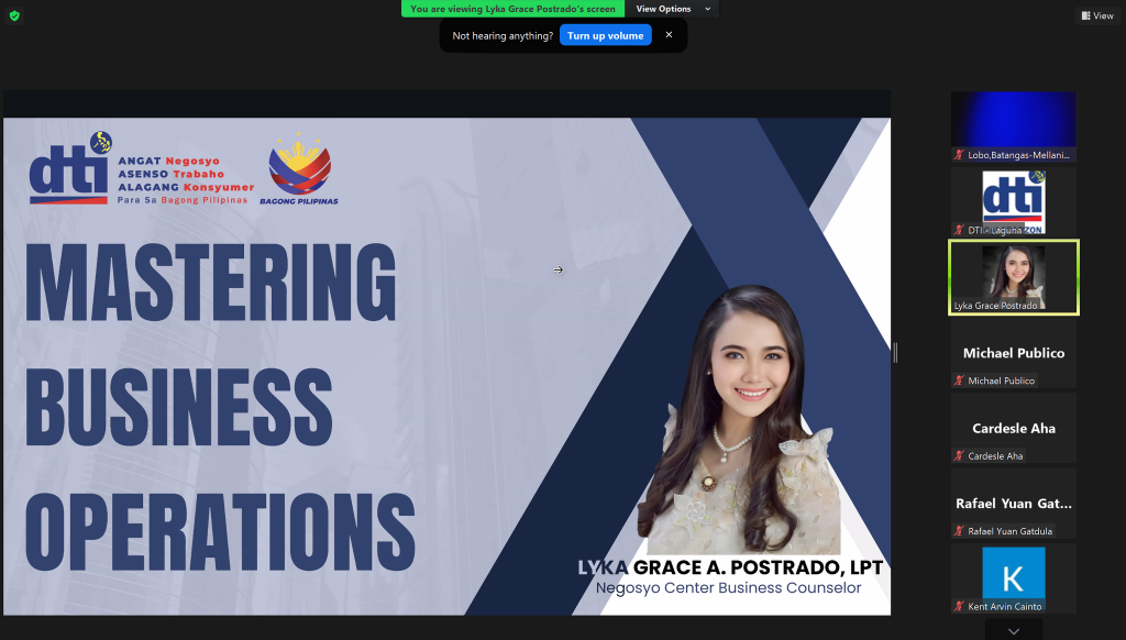 09292024_DTI-Laguna Negosyo Center Cabuyao City Provides Insights on Mastering Business