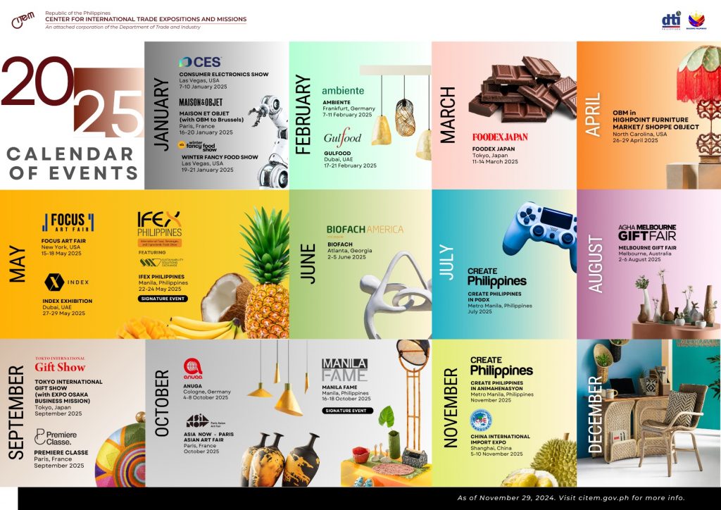 CITEM Calendar of Events for 2025