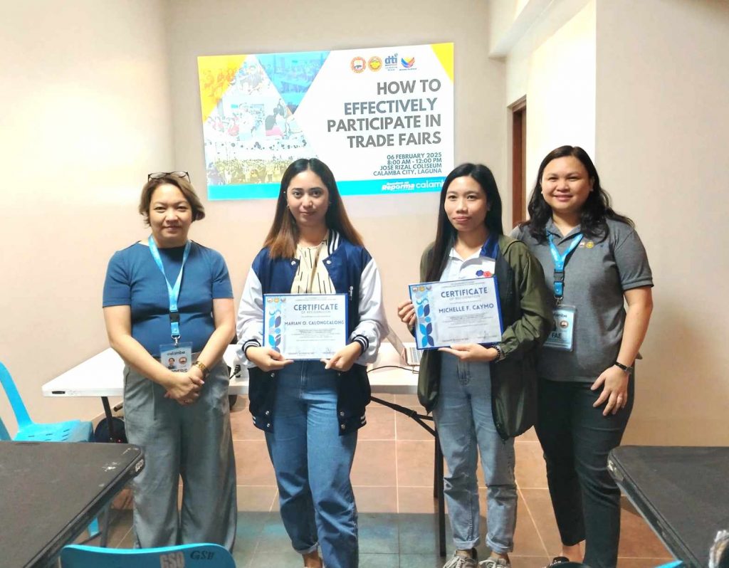 DTI - Laguna Empowers Calamba City MSMEs in Participating Trade Fair