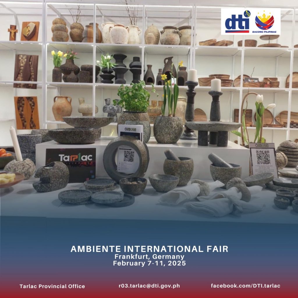 Various products on display at Ambiente Trade Fair 2025.