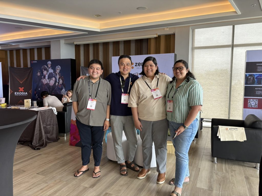 From L-R: FTSO Jeremiah Reyes, DTI-FTSC; CEO Fred Sangwook Seo, FROMtheRED; Director Bianca Sykimte, DTI-EMB; Assistant Director Katrina Rivera; DTI-EMB posing for a photo
