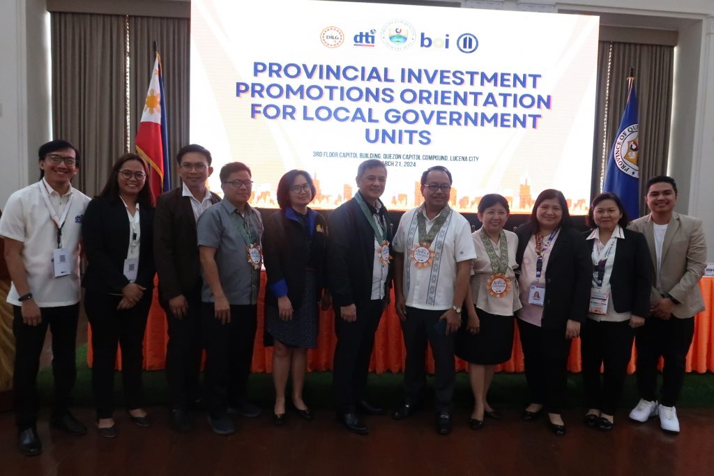 DTI Quezon Provincial Director Julieta L. Tadiosa together with DTI Staff were present during the orientation proper and LGU’s action planning session