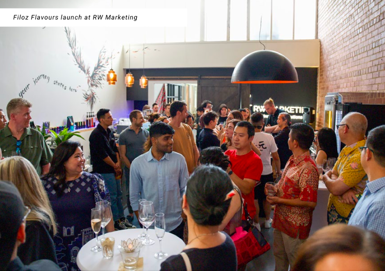 A group of people participating in the FilOz Flavors: Tickle Your Palate, Taste Your Imagination