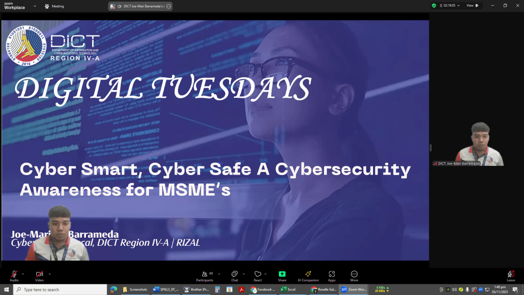 03212025_DTI Rizal Kick Off Digital Tuesdays with Cybersecurity Awareness for MSMEs (1)