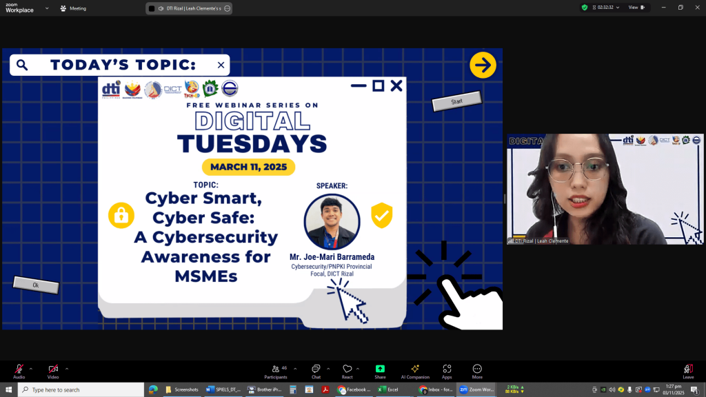 03212025_DTI Rizal Kick Off Digital Tuesdays with Cybersecurity Awareness for MSMEs (2)
