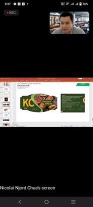 Screenshot of an online meeting featuring a presentation slide.