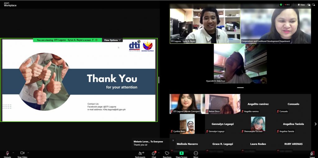 DTI-Laguna, CLDD Conduct Webinar on Quality Customer Service and Consumer Education