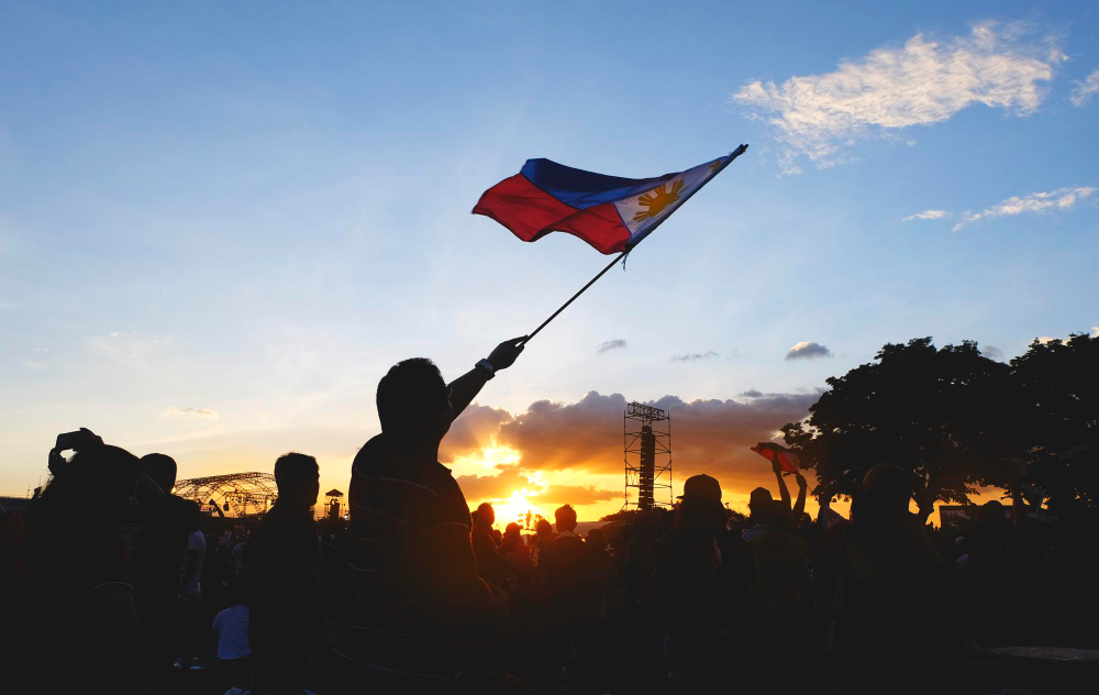 Waving Philippine Flag Image Waving Philippine Flag Image