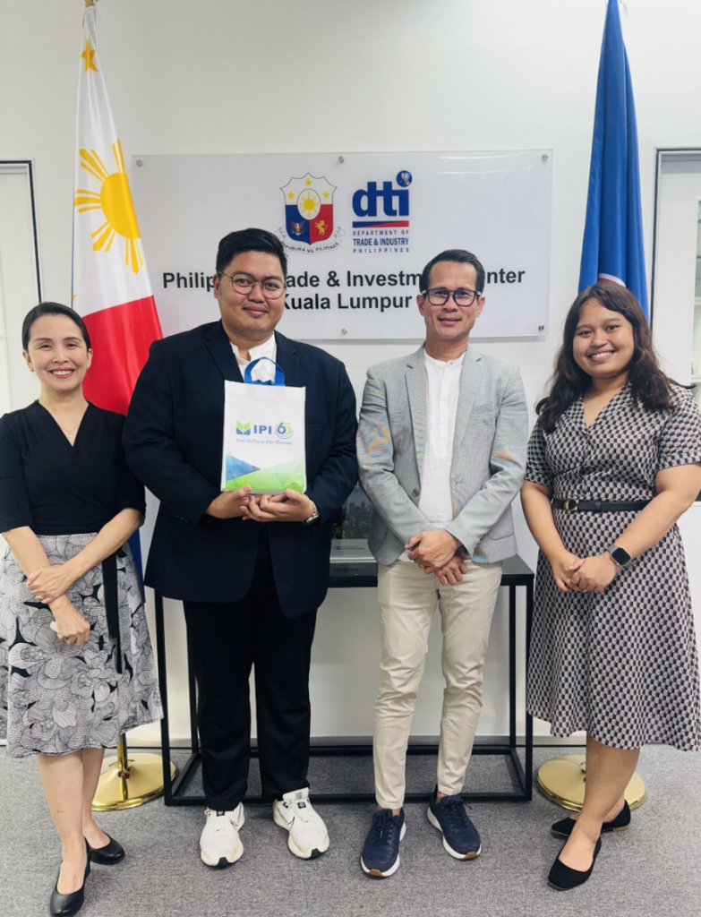 PTIC-KL Commercial Counsellor Norjamin Delos Reyes, IPI International Business Development Officer Alain Rey Caballero, IPI International Sales Lead Serenil Cannen, and PTIC-KL Trade Assistant Cassandra Zaini Anwar From L-R: PTIC-KL Commercial Counsellor Norjamin Delos Reyes, IPI International Business Development Officer Alain Rey Caballero, IPI International Sales Lead Serenil Cannen, and PTIC-KL Trade Assistant Cassandra Zaini Anwar