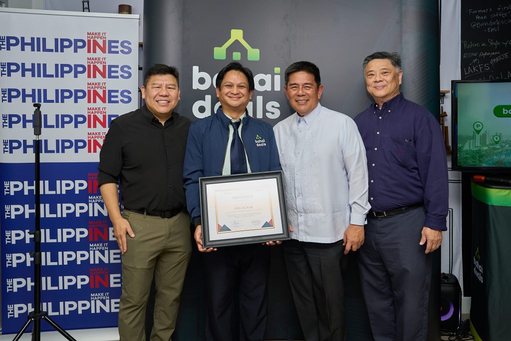 President and CEO Winston Damarillo (Talino Venture Studios-Bahai Deals); Trade Commissioner Eric Elnar (PTIC-LA); Consul General Adelio Angelito Cruz (Philippine Consulate General in Los Angeles); Henry Chen, Asian Real Estate Association of America  In photo (L-R): President and CEO Winston Damarillo (Talino Venture Studios-Bahai Deals); Trade Commissioner Eric Elnar (PTIC-LA); Consul General Adelio Angelito Cruz (Philippine Consulate General in Los Angeles); Henry Chen, Asian Real Estate Association of America.
