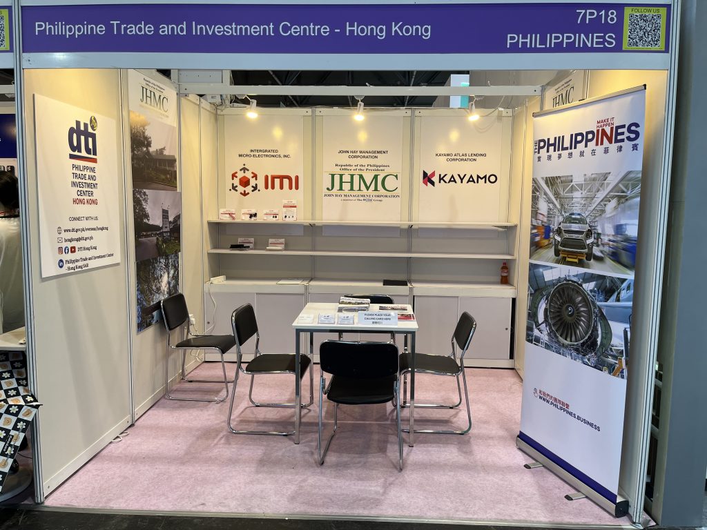 9-sqm booth for PTIC-HK during the GS.