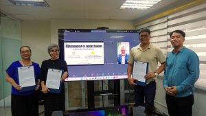 POCB and B2BASEAN officials during the MOU signing ceremony to expand Philippine CAE services in Russia, held in Makati City on July 15, 2025